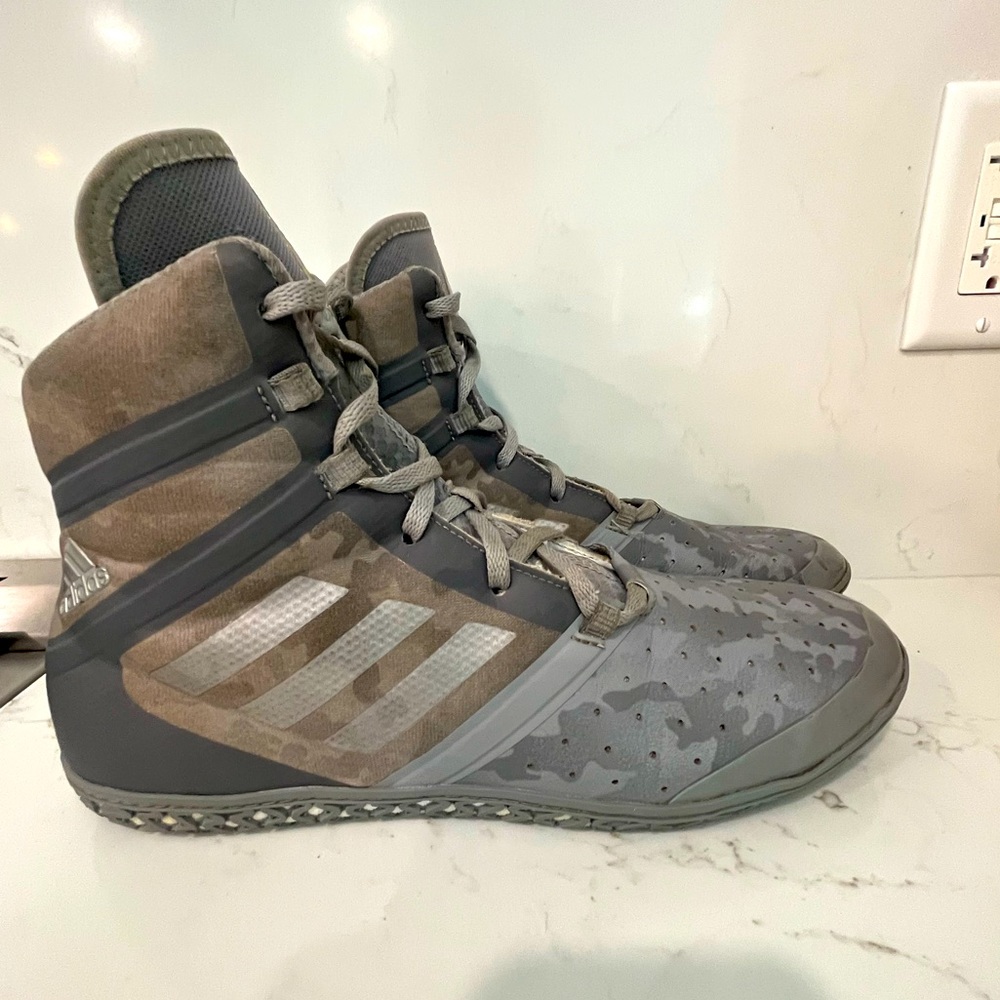 Adidas Wrestling Shoes Grey Gem